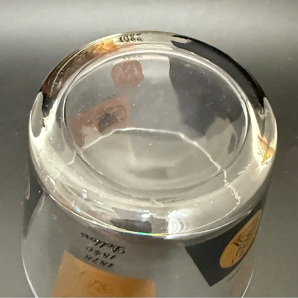 Vintage Mid Century Modern CERA Glass 22K Gold Coins of the World Ice Bucket